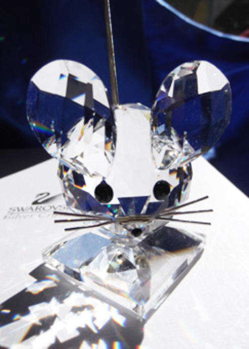 Swarovski Crystal Medium Mouse In the Summer Meadow