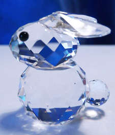 SWAROVSKI -  Mini Rabbit Ears Flat retired very RARE Boxed