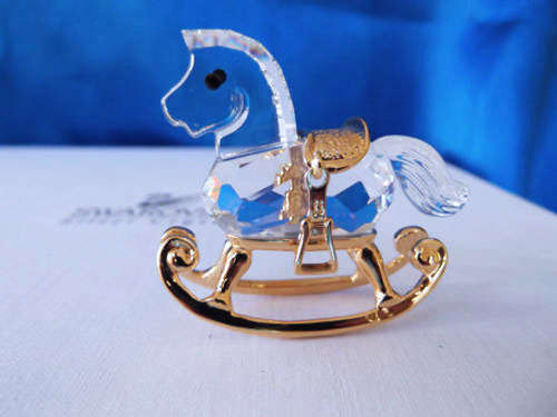 GENUINE Swarovski Crystal Memories Classics  Rocking Horse