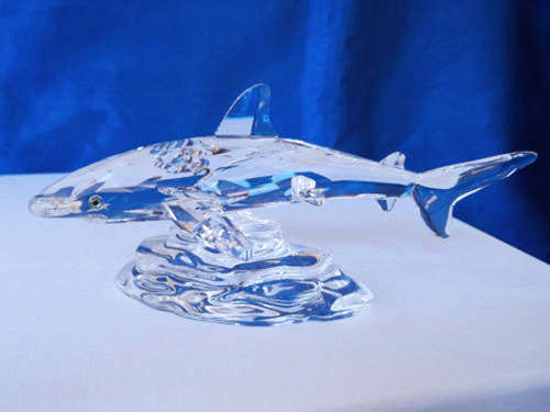 SWAROVSKI CRYSTAL BABY SHARK RARE RETIRED MIB