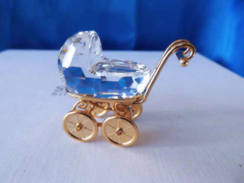 GENUINE Swarovski Silver Crystal Memories Pram