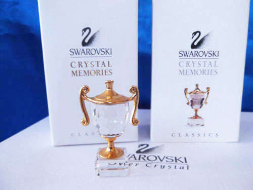 GENUINE Swarovski Crystal Memories Trophy Gold