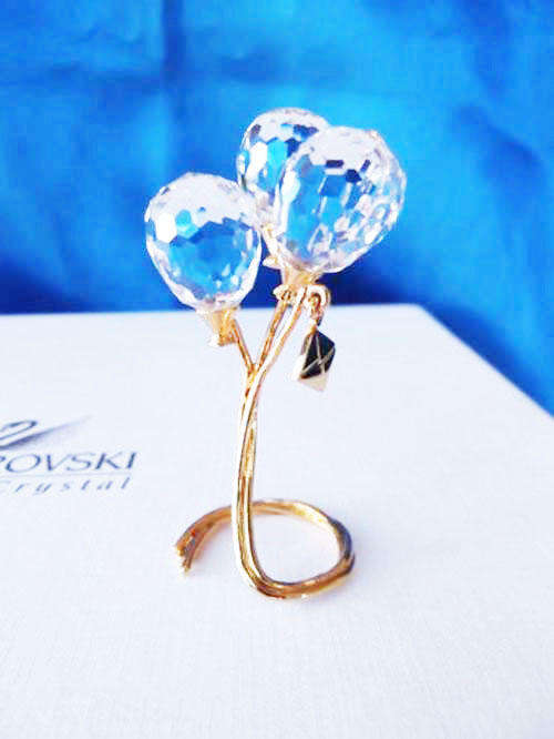 Swarovski Crystal Memories Balloon's Gold plated
