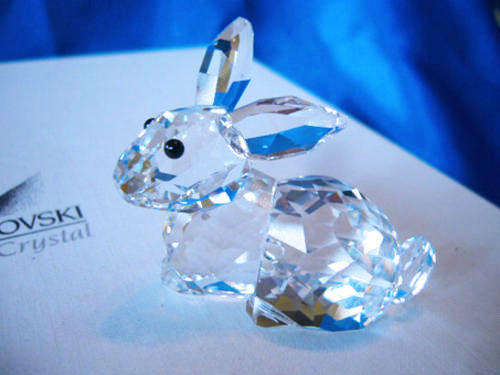 Swarovski Figurine Rabbit Lying Peaceful Countryside