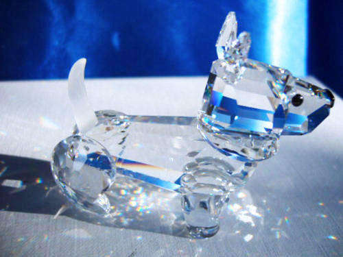 SWAROVSKI CRYSTAL TERRIER RARE RET`D #