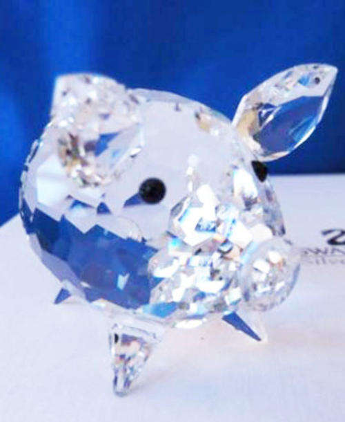 Swarovski Crystal Mini Pig Peaceful Countryside