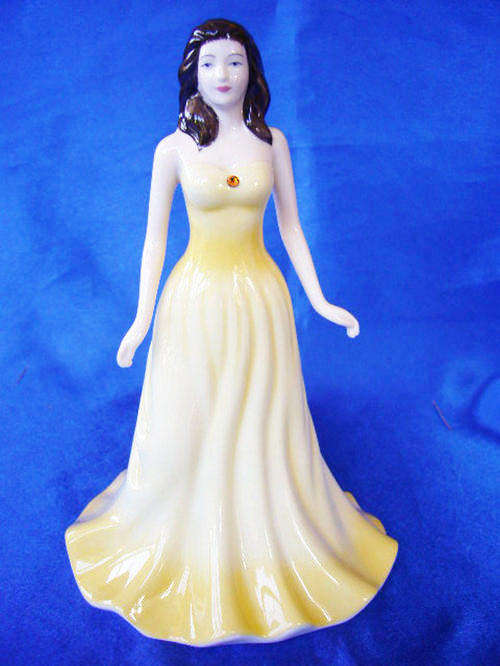Royal Doulton Lady from the  Gemstone  Collection ` Topaz ` November #