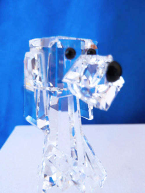 SWAROVSKI - Silver Crystal Dog Standing Retired