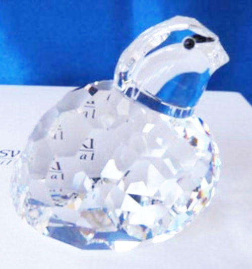 Swarovski Siver Crystal  Partridge In A Summer Meadow