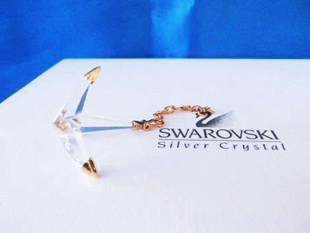 Swarovski Crystal Memories Anchor Gold Plated