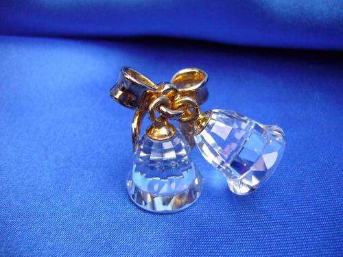 GENUINE Swarovski Silver Crystal Bells