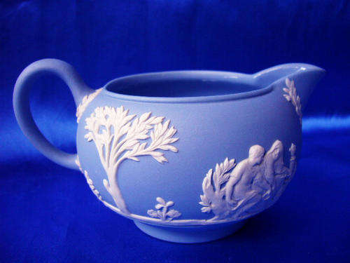 ****** Vintage Wedgewood Jasper Blue Jug ******