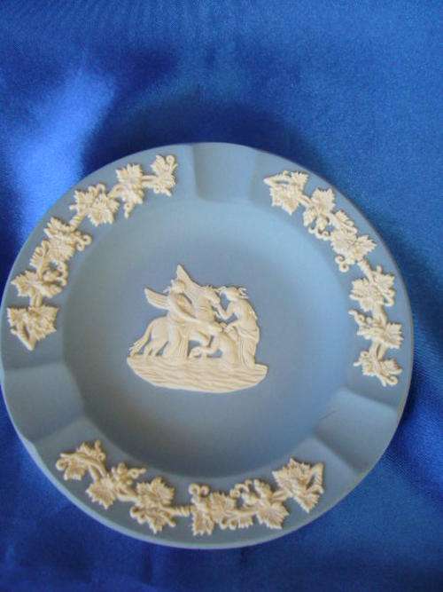 Vintage Wedgwood Jasper Blue Sweet Dish  #