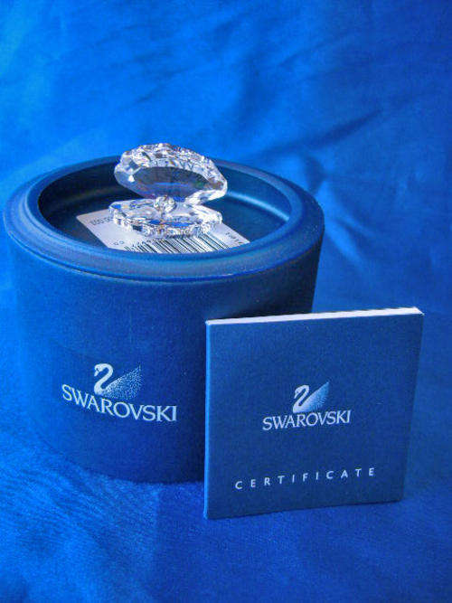 GENUINE Swarovski Silver Crystal Shell Oyster Clam