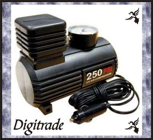 12V MINI AIR COMPRESSOR - Tires, Rubber Boats, Bicycles, Sport Balls, Gym Balls, Air Mattresses!!