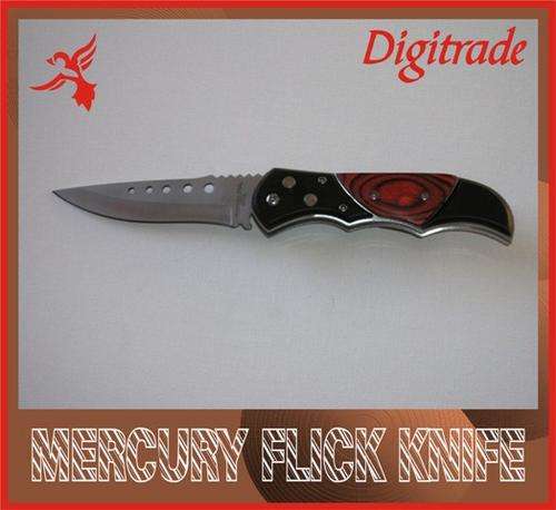 MERCURY FLICK BLADE KNIFE - Lock Blade - Belt Clip - *** NEW ARRIVAL ***