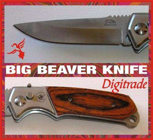 BIG BEAVER FLICK KNIFE - **Top Quality Craftmanship ** Safety Lock Mechanism. *** WOW!!! ***