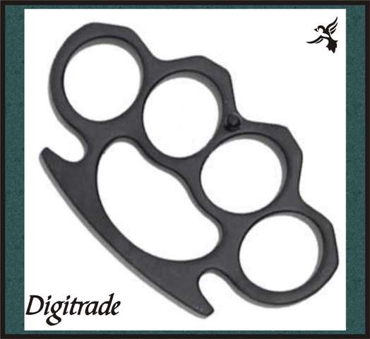 KNUCKLE DUSTER - Black cast metal - One size fits most fists - *** VERY LETHAL!!! ***