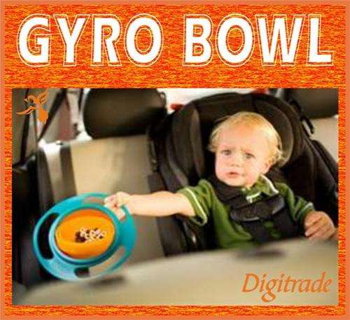 GYRO BOWL - Spill Resistant Baby's Gyroscopic Bowl - *** GREAT INVENTION ***