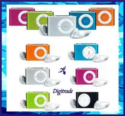 MINI CLIP STYLE MP3 PLAYER - USB Cable & Earphones included - Supports Micro SD Card!!! Metal.