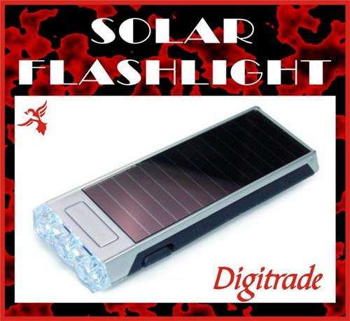 SOLAR TORCH - A torch that will always be ready for use - No batteries needed!! *** GREEN GADGET ***