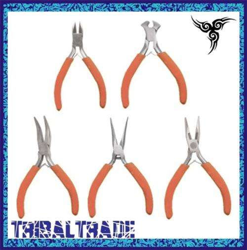 4 Sets to GO! 5 PIECE CRAFT PLIERS SET - Ideal for hobbies & crafts like Beading, Jewelery & Mosaic.
