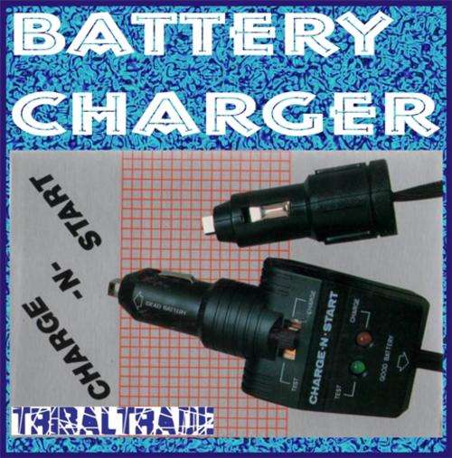 CHARGE & START CAR CHARGER - Don't get caught with a flat battery unexpectedly! EVERY CAR NEEDS ONE!