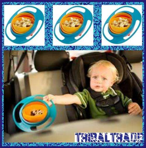 GYRO BOWL - Spill Resistant Baby's Gyroscopic Bowl - * GREAT INVENTION * Get yours now!