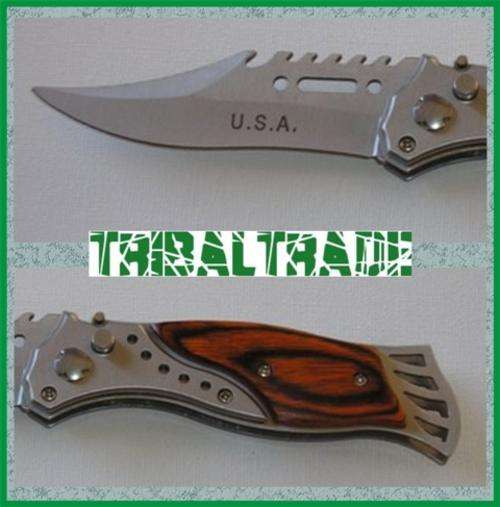 ELVEON FLICK KNIFE - **Top Quality Craftmanship** Safety Lock ** WHAT A DESIGN!! **