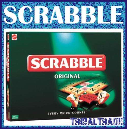 SCRABBLE Original - 2-4 Players - ENGLISH Version - GREAT FUN!!!