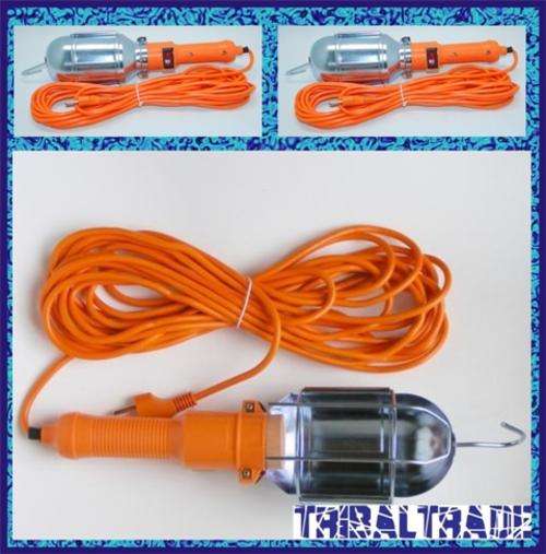 5m PORTABLE ELECTRIC HAND LAMP - Hanging Hook - EVERY HANDYMAN NEEDS ONE!!