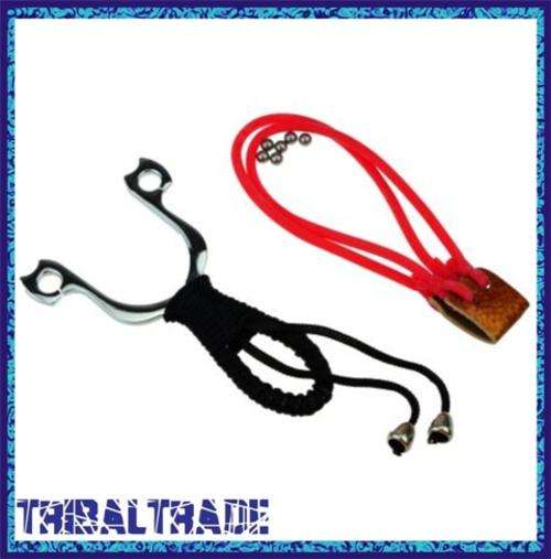 HIGH VELOCITY MONGOLIA SLINGSHOT - Stainless Steel Catapult for outdoor use!