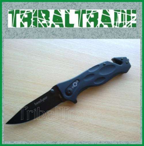 KERSHAW FOLDING KNIFE - Stainless Steel Blade - Belt Clip. * EMERGENCY ESSENTIAL!! *