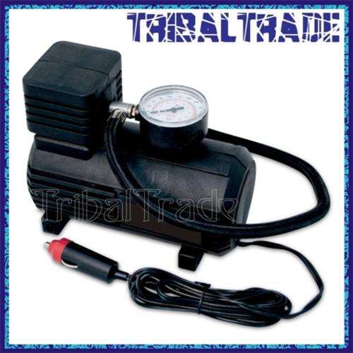 2 to GO!! 12V MINI AIR COMPRESSOR 300PSi - Tires, Rubber Boats, Balls, Bicycles & MORE!! HANDY ITEM!
