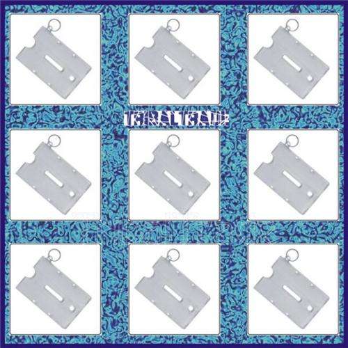 50 Units!! LICENSE CARD HOLDER KEY RINGS - FREE COMBINED SHIPPING!!! - ONE BID TAKES ALL!!!