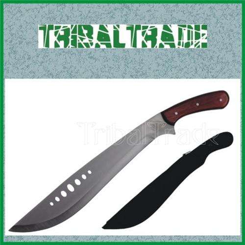 LISTING for sslabber ONLY!! MACHETE -  50cm Length - Wooden Grip - Nylon Sheath.