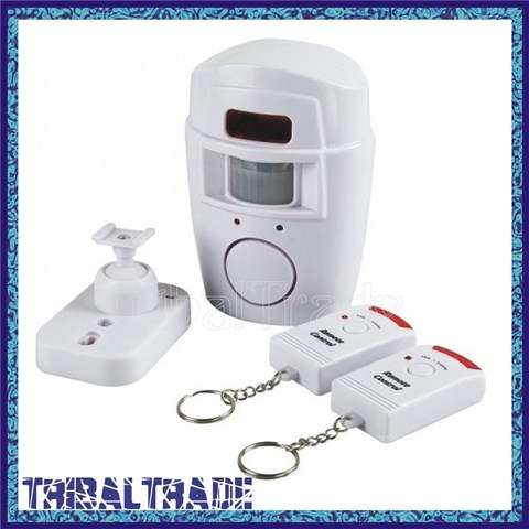 WIRELESS REMOTE CONTROL SECURITY ALARM with Motion Sensor - HOME / GARAGE / STORAGE / SHED.