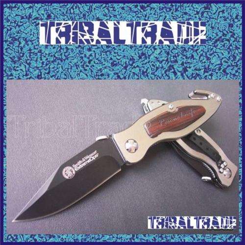 RESCUE KNIFE - Smith & Wesson EXTREME OPS RESCUE KNIFE - SUPER SHARP / ROPE CUTTER / GLASS BREAKER!!