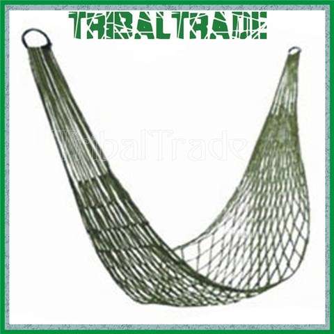 6 to GO!! MESHY HAMMOCK - Manufactured from high strength Nylon Rope - HOLIDAY, CAMPING, HIKING etc!