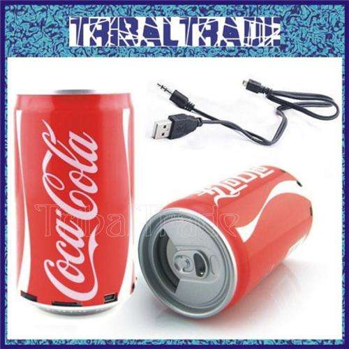 4 on Auction!! COCA-COLA USB & MICRO SD / TF CARD Multi-Media Speaker - RECHARGEABLE!! WOW!!