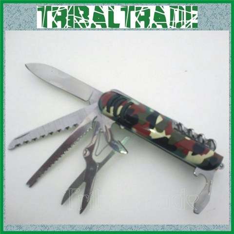 4 to GO! 11-in-1 MULTI-FUNCTIONAL POCKET KNIFE - Camo Finish - STOCK CLEARANCE!!