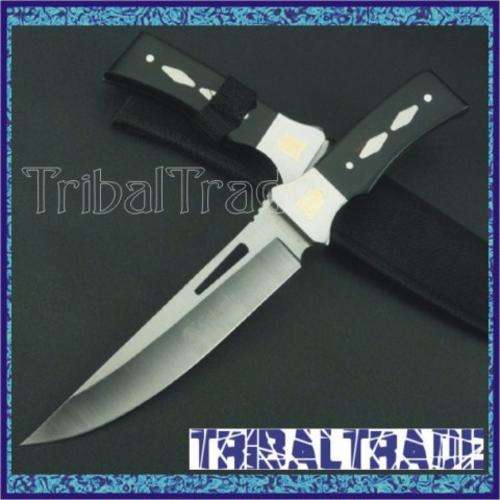 2 to GO!! COLUMBIA HK-309A KABAZU FIXED BLADE KNIFE - Nylon Pouch - SOLID 300mm Length!! SILENT!!