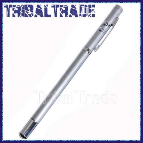 20 Units to GO!! METAL LED / LASER TELESCOPIC POINTER PEN in a Metal Presentation Box - GIFTS!!