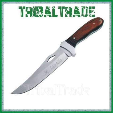 2 to GO!! COLUMBIA CK Cavra FIXED BLADE HUNTING KNIFE - 270mm Length - Noble Wooden Handle - NEW!!