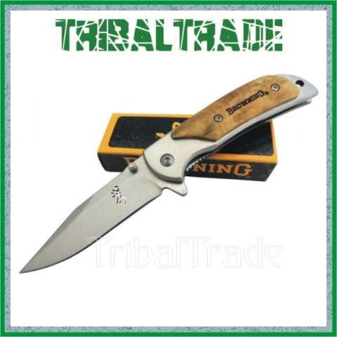 3 to Go!! BROWNING 338-D "Small Falcon" POCKET KNIFE - 440 S/Steel Blade! GR8 QUALITY! New Arrival!