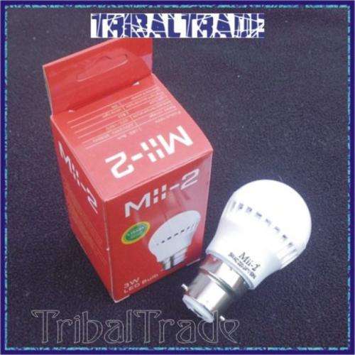 3W B22 BAYONET LED BULB - Energy Saving - Long Life - 20 available!!