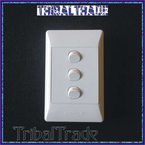 REDISSON THREE LEVER WALL SWITCH - 16A, 250V - VERY GOOD QUALITY!! 12 to Go!!