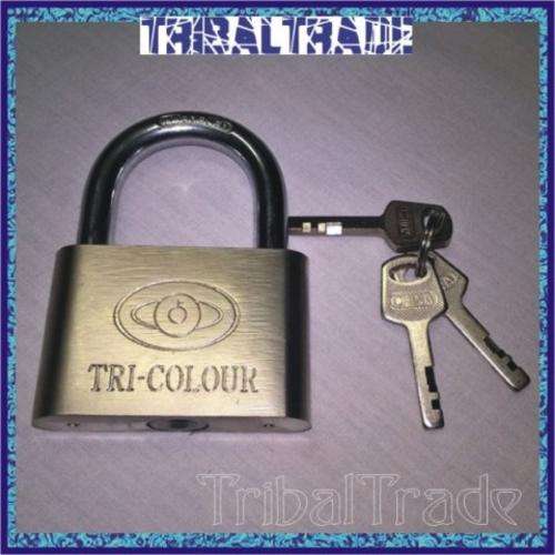 TRI-COLOUR TOP SECURITY LOCK - 70mm - 12 AVAILABLE!!