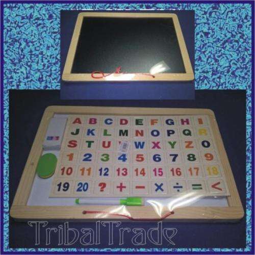 BLACK BOARD / WHITE BOARD - Numbers, Letters, Maths symbols - 370 x 270mm - Get it NOW!! SALE!!