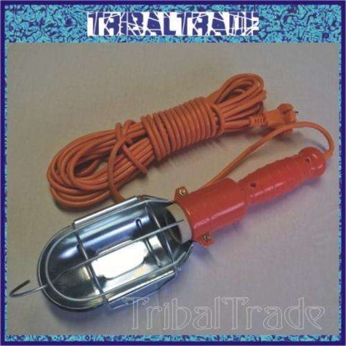 10m PORTABLE ELECTRIC HAND LAMP - Hanging Hook - 16A, 250V - QUALITY!! - NEW IMPROVED DESIGN!!